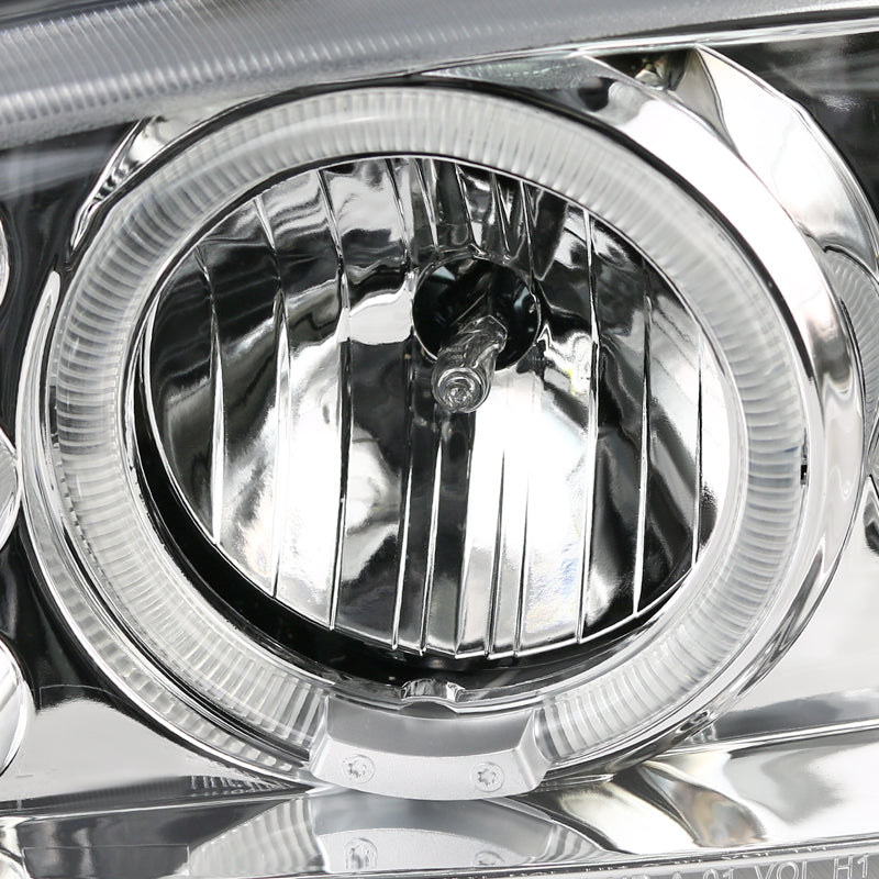 2001-2006 GMC Yukon + XL Denali/ 2002-2006 GMC Sierra Denali Dual Halo Projector Headlights w/ Bumper Lights (Chrome Housing/Clear Lens)