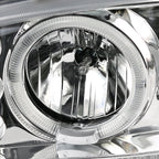 2001-2006 GMC Yukon + XL Denali/ 2002-2006 GMC Sierra Denali Dual Halo Projector Headlights w/ Bumper Lights (Chrome Housing/Clear Lens)