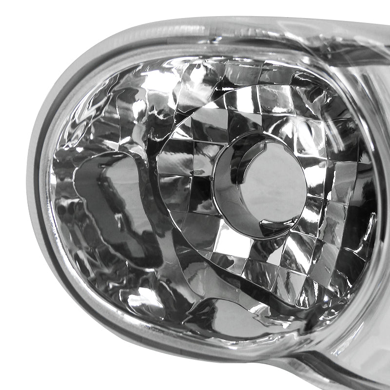 2001-2006 GMC Yukon + XL Denali/ 2002-2006 GMC Sierra Denali Dual Halo Projector Headlights w/ Bumper Lights (Chrome Housing/Clear Lens)