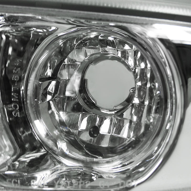 2001-2006 GMC Yukon + XL Denali/ 2002-2006 GMC Sierra Denali Dual Halo Projector Headlights w/ Bumper Lights (Chrome Housing/Clear Lens)