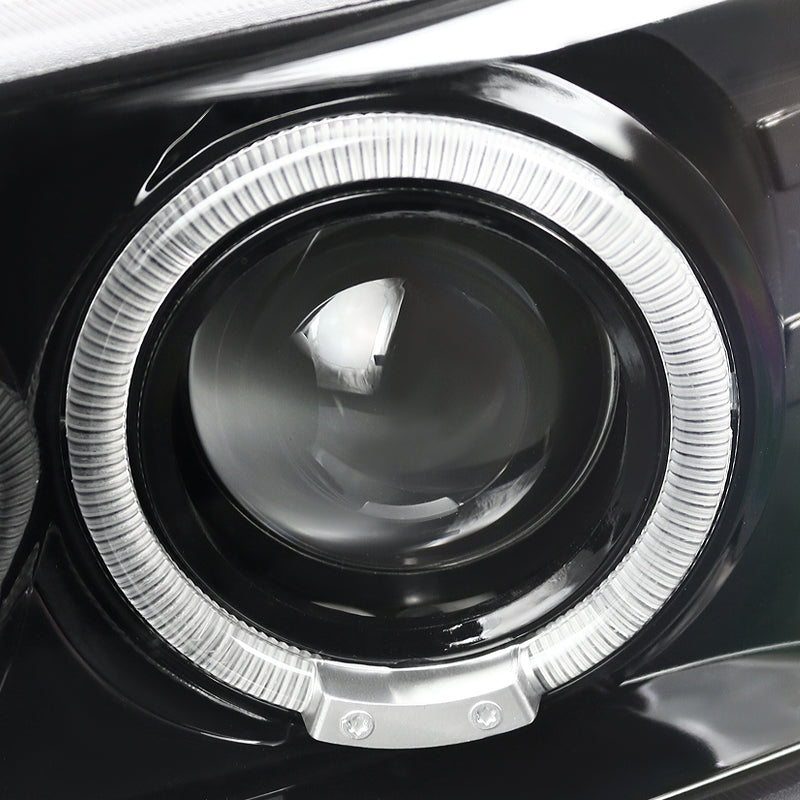 2001-2006 GMC Yukon + XL Denali/ 2002-2006 GMC Sierra Denali Dual Halo Projector Headlights w/ Bumper Lights (Jet Black Housing/Clear Lens)
