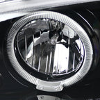 2001-2006 GMC Yukon + XL Denali/ 2002-2006 GMC Sierra Denali Dual Halo Projector Headlights w/ Bumper Lights (Jet Black Housing/Clear Lens)