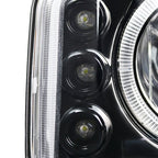 2001-2006 GMC Yukon + XL Denali/ 2002-2006 GMC Sierra Denali Dual Halo Projector Headlights w/ Bumper Lights (Jet Black Housing/Clear Lens)