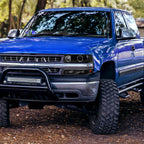 1999-2002 Chevrolet Silverado/ 2000-2006 Tahoe Suburban Dual Halo Projector Headlights w/ Bumper Lights (Matte Black Housing/Clear Lens)
