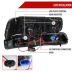 1999-2002 Chevrolet Silverado/ 2000-2006 Tahoe Suburban Dual Halo Projector Headlights w/ Bumper Lights (Black Housing/Smoked Lens)