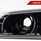 2004-2012 Chevrolet Colorado GMC Canyon Corner Lights (Jet Black Housing/Clear Lens)