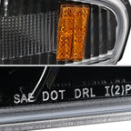 2004-2012 Chevrolet Colorado GMC Canyon Corner Lights (Jet Black Housing/Clear Lens)