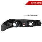 2004-2012 Chevrolet Colorado GMC Canyon Corner Lights (Jet Black Housing/Clear Lens)
