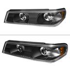 2004-2012 Chevrolet Colorado GMC Canyon Corner Lights (Matte Black Housing/Clear Lens)