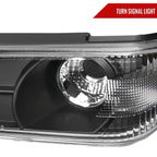 2004-2012 Chevrolet Colorado GMC Canyon Corner Lights (Matte Black Housing/Clear Lens)