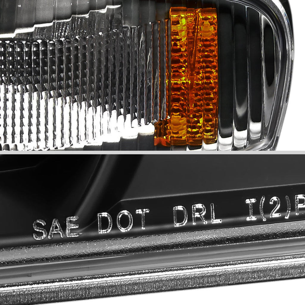 2004-2012 Chevrolet Colorado GMC Canyon Corner Lights (Matte Black Housing/Clear Lens)