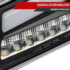 2004-2012 Chevrolet Colorado/GMC Canyon Full LED Bumper Corner Signal Lights (Matte Black Housing/Clear Lens)