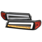 2004-2012 Chevrolet Colorado/GMC Canyon Full LED Bumper Corner Signal Lights (Matte Black Housing/Clear Lens)