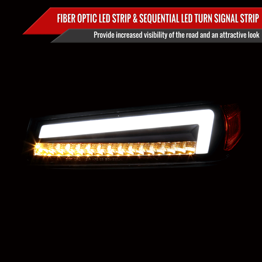 2004-2012 Chevrolet Colorado/GMC Canyon Full LED Bumper Corner Signal Lights (Matte Black Housing/Smoked Lens)