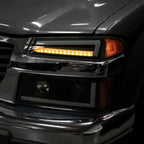 2004-2012 Chevrolet Colorado/GMC Canyon Full LED Bumper Corner Signal Lights (Matte Black Housing/Smoked Lens)