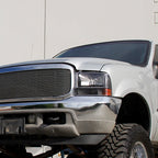 1999-2004 Ford F-250/F-350/F-450/F-550/Excursion Corner Lights (Matte Black Housing/Clear Lens)