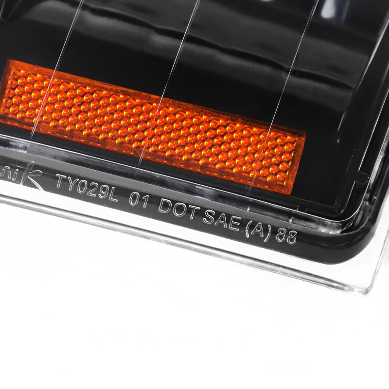 1994-1999 Chevrolet C/K Silverado/Tahoe/Suburban Corner Lights (Matte Black Housing/Clear Lens)