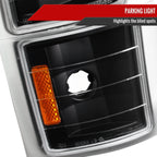 1994-1998 Chevrolet C/K Silverado/Tahoe Corner Lights (Matte Black Housing/Clear Lens)