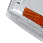 1994-1998 GMC C10 Sierra/Yukon/Suburban Corner Lights w/ Amber Reflectors (Chrome Housing/Clear Lens)