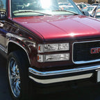 1994-1998 GMC C10 Sierra/Yukon/Suburban Corner Lights w/ Amber Reflectors (Chrome Housing/Clear Lens)