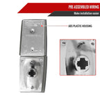 1988-1993 Chevy C/K Silverado GMC Sierra Yukon Smoked Corner Lights (Chrome Housing/Smoked Lens)