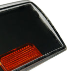 1988-1993 GMC Sierra/Yukon Chevrolet Silverado Corner Lights w/ Amber Reflectors (Matte Black Housing/Clear Lens)