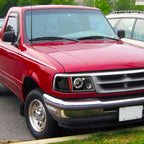 1993-1997 Ford Ranger Factory Style Corner Parking Turn Signal Lights (Matte Black Housing/Clear Lens)