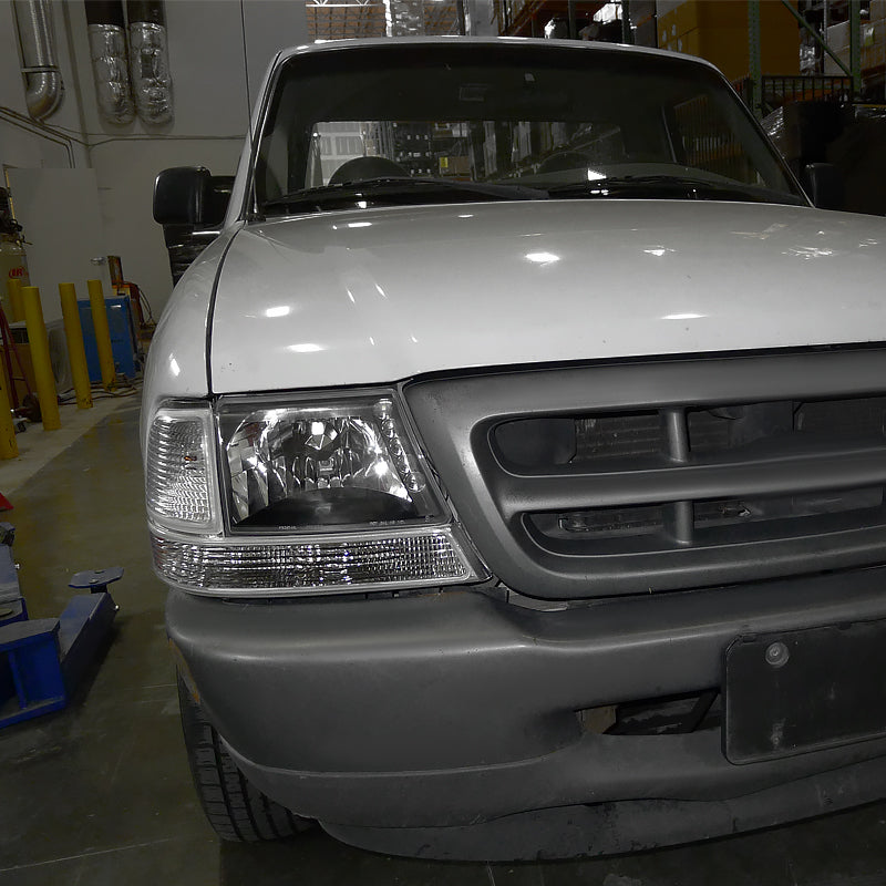 1998-2000 Ford Ranger Corner Parking Turn Signal Lights (Chrome Housing/Clear Lens)