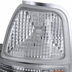 1998-2000 Ford Ranger Corner Parking Turn Signal Lights (Chrome Housing/Clear Lens)