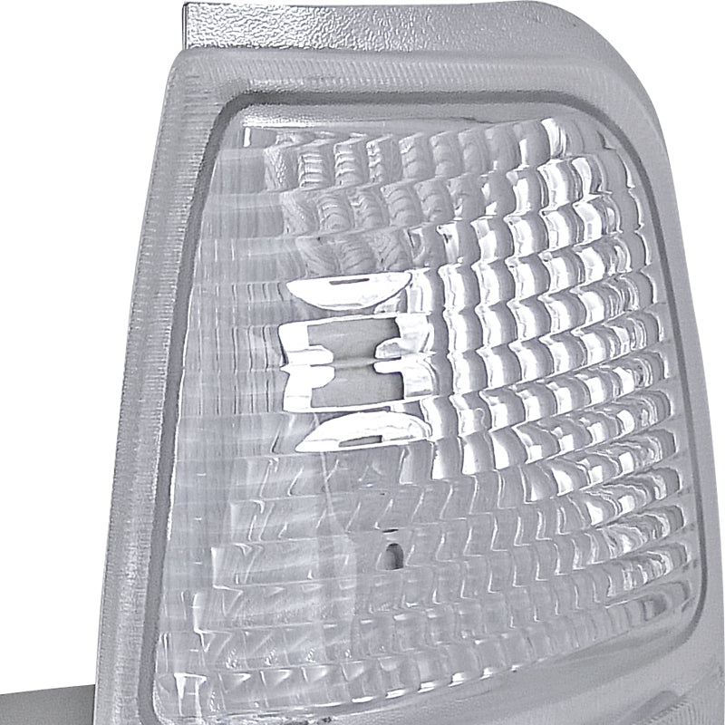 1998-2000 Ford Ranger Corner Parking Turn Signal Lights (Chrome Housing/Clear Lens)