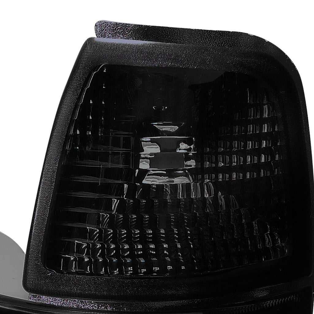 1998-2000 Ford Ranger Corner Parking Turn Signal Lights (Chrome Housing/Smoked Lens)