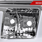 2004-2012 Chevrolet Colorado GMC Canyon LED Bar Factory Style Headlights w/ Amber Corner Lamp (Chrome Housing/Clear Lens)
