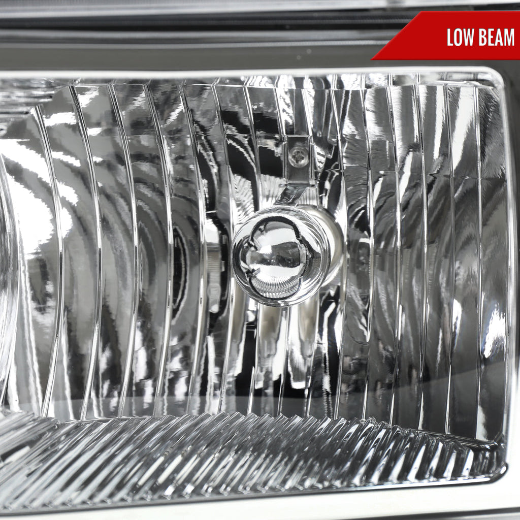 2004-2012 Chevrolet Colorado/GMC Canyon/Isuzu I-Series Factory Style Headlights & Corner Lights Pair (Chrome Housing/Clear Lens)