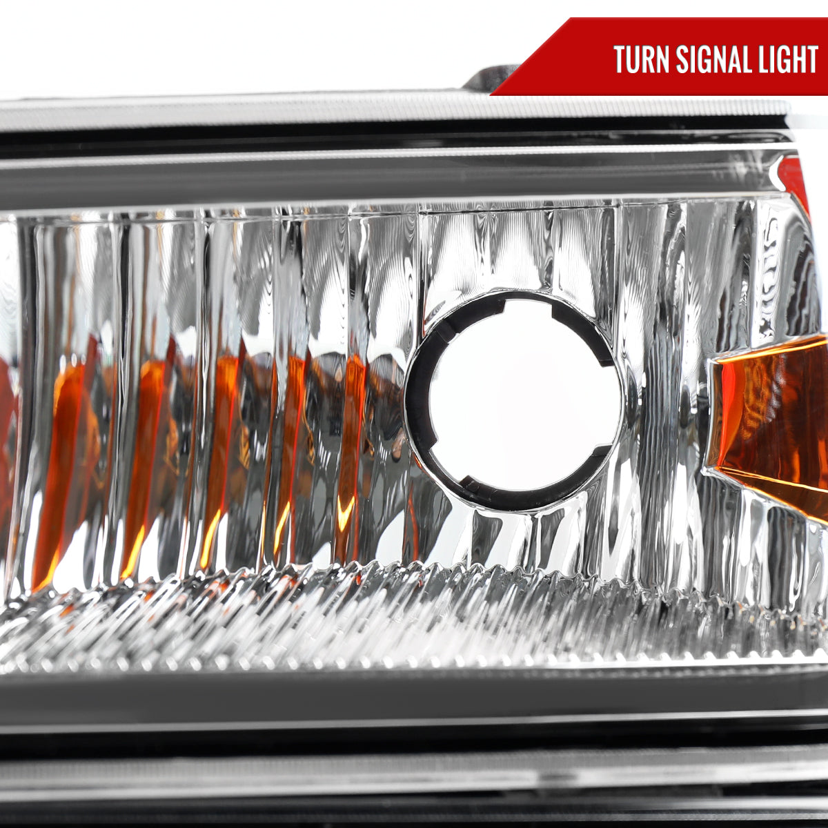 2004-2012 Chevrolet Colorado/GMC Canyon/Isuzu I-Series Factory Style Headlights & Corner Lights Pair (Chrome Housing/Clear Lens)