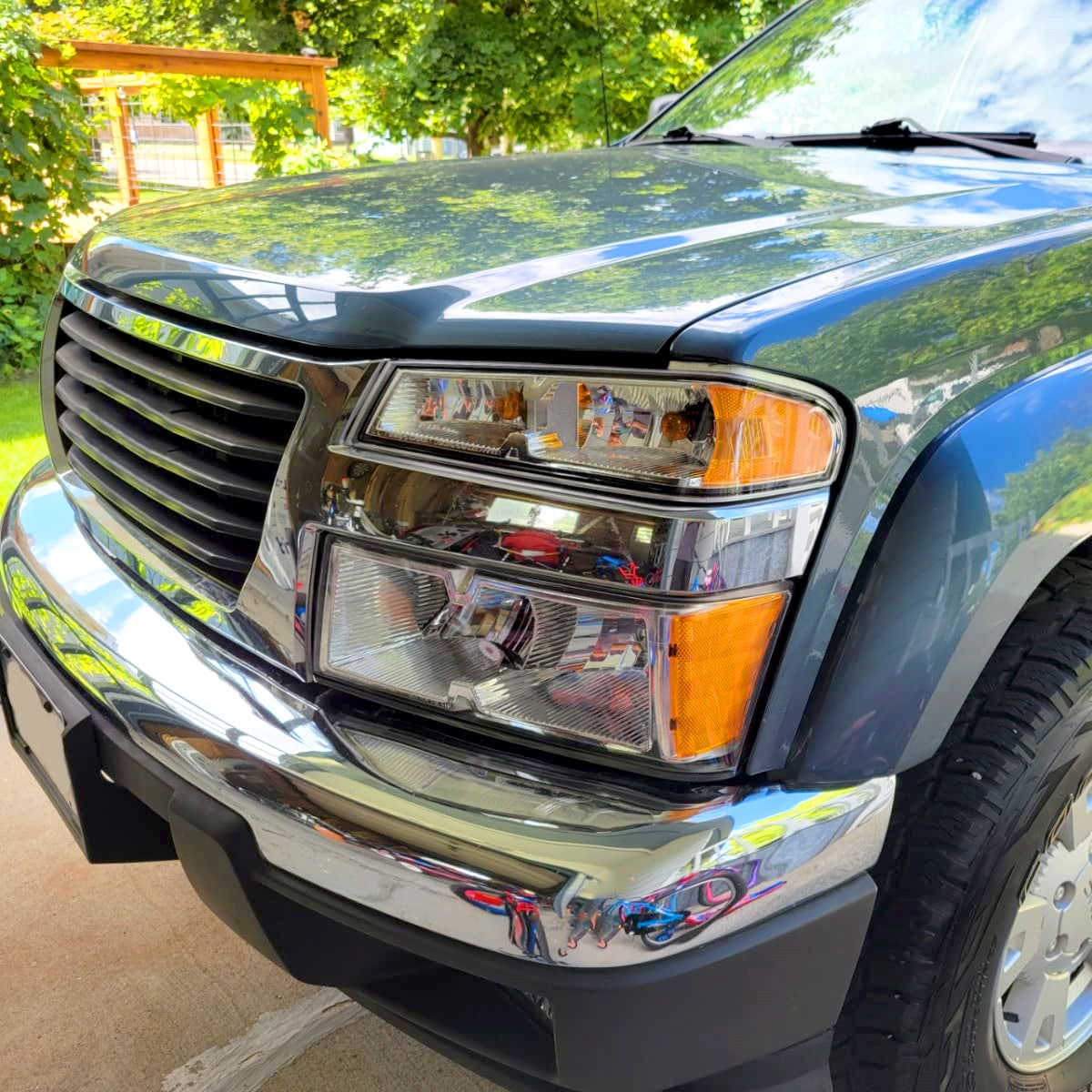 2004-2012 Chevrolet Colorado/GMC Canyon/Isuzu I-Series Factory Style Headlights & Corner Lights Pair (Chrome Housing/Clear Lens)