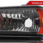 2004-2012 Chevrolet Colorado/GMC Canyon/Isuzu I-Series Factory Style Headlights & Corner Lights Pair (Chrome Housing/Smoked Lens)