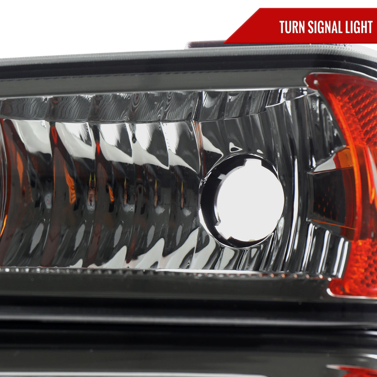 2004-2012 Chevrolet Colorado/GMC Canyon/Isuzu I-Series Factory Style Headlights & Corner Lights Pair (Chrome Housing/Smoked Lens)