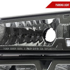 2004-2012 Chevrolet Colorado/GMC Canyon/Isuzu I-Series Factory Style Headlights & Corner Lights Pair (Chrome Housing/Smoked Lens)