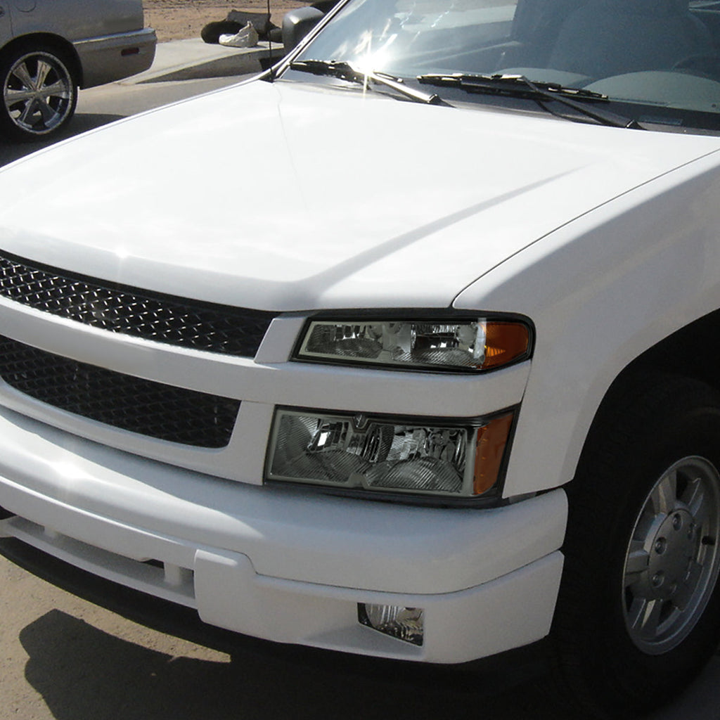 2004-2012 Chevrolet Colorado GMC Canyon Isuzu I-Series Factory Style Headlights & Corner Lights (Chrome Housing/Light Smoked Lens)