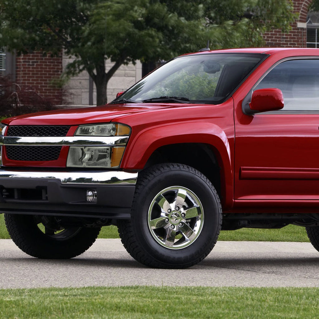 2004-2012 Chevrolet Colorado GMC Canyon Isuzu I-Series Factory Style Headlights & Corner Lights (Chrome Housing/Light Smoked Lens)