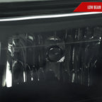 2004-2012 Chevy Colorado GMC Canyon LED Bar Factory Style Headlights w/ Amber Corber Lamp (Matte Black Housing/Smoked Lens)