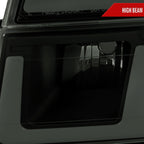 2004-2012 Chevy Colorado GMC Canyon LED Bar Factory Style Headlights w/ Amber Corber Lamp (Matte Black Housing/Smoked Lens)