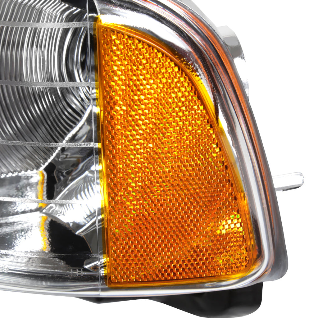 1999-2001 Dodge RAM 1500 Sport Factory Style Headlights and Corner Lights (Chrome Housing/Clear Lens)