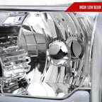 2001-2011 Ford Ranger LED Bar Factory Style Headlights w/Amber Corner Lamp (Chrome Housing/Clear Lens)