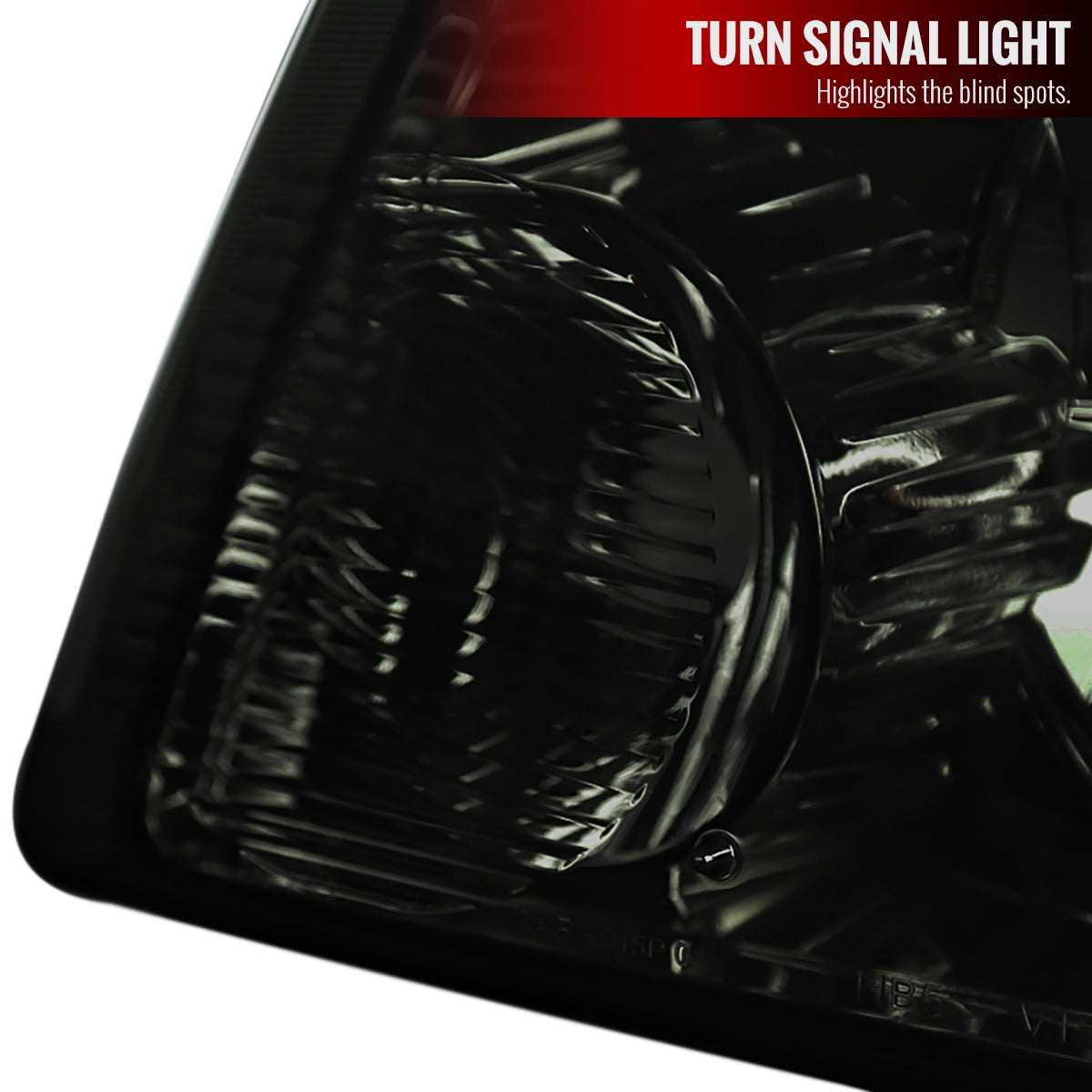 2001-2011 Ford Ranger Factory Style Headlights w/ Amber Lens Corner Signal Lights (Chrome Housing/Smoked Lens)