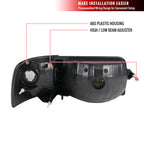 1993-1997 Ford Ranger Factory Style Headlights w/ Corner Signal Lights (Chrome Housing/Clear Lens)
