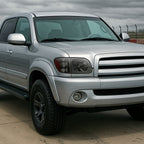 2005-2006 Toyota Tundra/2005-2007 Sequoia LED Bar Factory Style Headlights w/Corner Lamps and Amber Reflector (Chrome Housing/Smoked Lens)