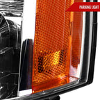 2007-2014 Chevrolet Avalanche/Tahoe/Suburban Factory Style Headlights (Chrome Housing/Clear Lens)