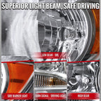 2015-2022 Chevrolet Colorado Factory Headlights (Chrome Housing / Clear Lens)