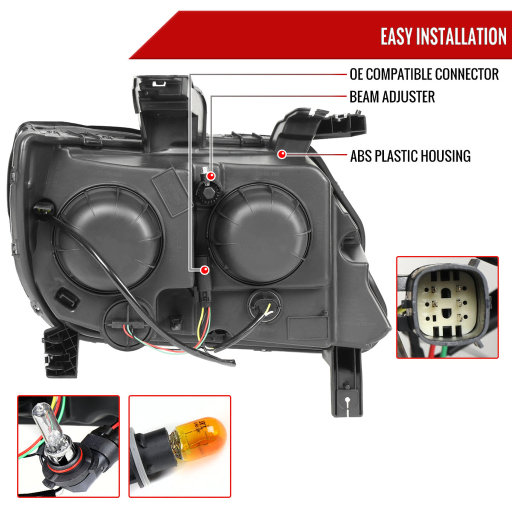 2015-2022 Chevrolet Colorado Factory Headlights (Chrome Housing / Smoked Lens)